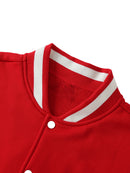 Rave Ready Two-Tone Fleeced Varsity Jacket