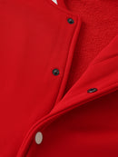 Rave Ready Two-Tone Fleeced Varsity Jacket